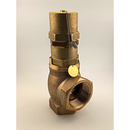Goetze Kg Overflow Valve Series 618, Abs, Gunmetal, Gas And Liquids.1 1/2In Female Bspp, Ptfe, Adjust 618tGFO-40-f/f-40/40-PTFE 2-12 bar